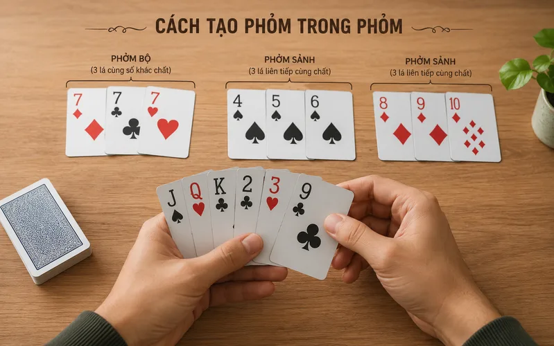 Muốn có ù tròn trong phỏm, người chơi cần có toàn bộ bài tạo thành phỏm hợp lệ và tuân thủ đúng luật bàn chơi.