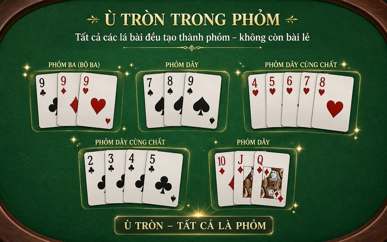 Khi hiểu mục tiêu ù tròn, người chơi sẽ biết cân nhắc giữ lá có liên kết và bỏ lá ít giá trị.